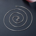 wholesale S925 Sterling Silver Women's Necklace Matching Chain Flash O-Link Chain Without Pendant Silver Chain Necklace for Sweaters Choker Cross Chain-0-3