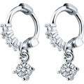wholesale S925 Silver Nalan Women's Fashion Inlaid Diamond Hoop Ear Clasp Elegant Inlaid Diamond Ear Jewelry G0733-0-4
