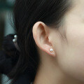 wholesale 9K Gold Korean Fashion OL Freshwater Pearl Earrings, Song Hye-kyo Same Style Light Bulb Earrings-0-3