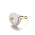 wholesale 14K Solid Gold Artisan Baroque Button Pearl Ring from Yili Jewelry, a Direct Source Manufacturer-0-2