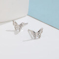 wholesale Metal material, Temu drop shipping niche design sense small fresh forest style butterfly earrings women minimalist earrings cross-border new accessories-0-3