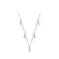 wholesale 925 Sterling Silver Water Drop Pendant Necklace, Women'schoker, Ready To Ship Wholesale-0-1