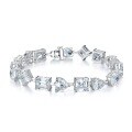 wholesale S925 sterling silver new jewelry full diamond irregular bracelet, fashionable and elegant, ins influencer style-0-5