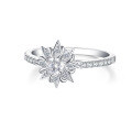 wholesale 925 Silver Foreign Trade Bestseller Sunflower Ring for Women, Small and Niche, High-End Sense, Women's Ring, Wedding Ring, Star Flower Ring, Ins Style-0-4