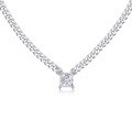 wholesale S925 Sterling Silver Moissanite Statement Pendant Fashion Choker Necklace Accessories Gift Source Spot Wholesale-0-1