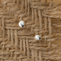 wholesale S925 Sterling Silver Fresh and Sweet Style Minimalist Design Arc Bean Drop Earrings M05518-S925 silver pair silver 925 silver