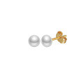wholesale S925 Sterling Silver Cloud-Pull Earrings with 3-6mm Freshwater Pearls, Simple Design, Korean Style Factory Direct-0-10