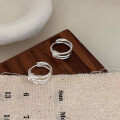wholesale S925 Sterling Silver Unique Design Multi-layer Knot Hoop Earrings for Women, Versatile for Commuting, Korean Style Elegant Ear Accessories-0-5