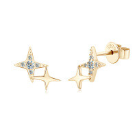S925 Sterling Silver Square Stud Earrings with Moissanite-U-style [Clearance Sale with Free Shipping] Mozzarella