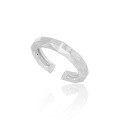 wholesale S925 Sterling Silver Multi-Facet Cut Diamond Brushed Ring Women's Aloof Style Niche Minimalist Ins Simple Silver Band-0-0