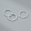 wholesale 999 Silver Nalan Plain Circle Ring for Women, Minimalist Mini Thin Adjustable Open Band Finger Ring R01580-0-3