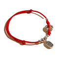 wholesale Metal material, zodiac year red rope bracelet for women,,,,,-0-4