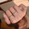 Sterling Silver Asscher Cut Moissanite Sugar Cube Ring Wholesale-0-2