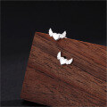 wholesale 925 Pure Silver Dainty Sweet Heart Wings Small Stud Earrings For Women, Simple And Stylish Versatile Ins Fresh And Elegant Earrings-0-2