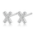 wholesale Metal material: 925 Sterling Silver Earring type: Stud Earrings Style: Luxury, High-end Feature: Inlaid with Zircon Design: 26 Letters Target audience: Women Use: Cross-border wholesale-0-28