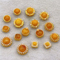 wholesale S925 silver gold-plated natural beeswax bracelet accessories DIY handmade unfinished accessories-0-0
