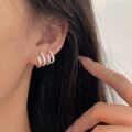 wholesale 925 Sterling Silver Ins Trendy NewStyleClaw Earrings Women Korean Minimalist Versatile Earrings-0-4