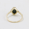 wholesale S925 Silver Gold-Plated Ring, Retro Cat's Eye Black Shell Quartz, DuLi Jewelry 24 Autumn New Collection Wholesale Advanced-0-3