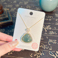 Metal Pendant Necklace with Maitreya Buddha Design-0-7