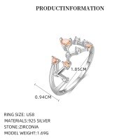 wholesale S925 Sterling Silver Zodiac Birthstone Ring for Women, New Fashion Minimalist Design-K2394_Scorpio_Mideo 8 925 silver