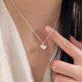 wholesale S925 Sterling Silver Lucky Bag Pendant Necklace for Women, New Arrival, Neo-Chinese Style, Minimalist and Fashionable Vintage Collarbone Chain with a Premium Feel-0-0