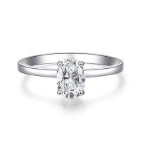 wholesale Pure Silver Pigeon Egg Moissanite 1 Carat D Color Exquisite Craftsmanship Ring European and American Cross-Border Fancy Shape Moissanite Wholesale from Manufacturer-CBJZ158-1 carat (high carbon diamond) 9