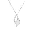wholesale S925 Sterling Silver 560 Geometric Hollow-Out Irregular Necklace for Women, Small Batch, Original, Individualistic, Ins Minimalist Style Silver Jewelry Wholesale-0-4