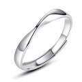 wholesale 925 Sterling Silver Möbius Ring Couple Set Engravable Valentine's Day Gift for Girlfriend-0-5
