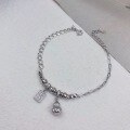 wholesale S925 Sterling Silver Maker's Crushed Silver Pumpkin Gourd Fortune Bracelet, Fashionable and Light Luxury, Versatile and Niche with a Sense of Design-0-5