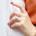 wholesale S925 Sterling Silver Gold-Plated Zircon Rings for Women, Amazon Best-Selling Jewelry-0-2
