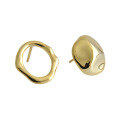 wholesale S925 Sterling Silver Irregular Concave-Convex Geometric Circle Women's Ear Studs Minimalist Silver Earrings-0-4