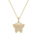 wholesale 925 Silver High-End Ancient Gold Filigree and Chasing Butterfly Jewelry Set, New Chinese-style Necklace, Bracelet, and Earrings-0-18