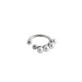 wholesale S925 Sterling Silver ET097 Korean Style Non-Piercing Chic Fashion Ear Clip with Shell Pearl for Women-0-4