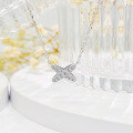 wholesale S925 silver plated with 18k gold, cross earrings with full moissanite, women's high-end necklace-0-1