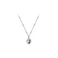 wholesale S925 silver summer minimalist women's heart pendant necklace,ins style short choker D8527-0-4