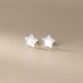 wholesale S925 Sterling Silver Korean Style Small Fresh Shell Star Ear Studs Sweet and Lovely Ins Wind Earrings M02349-0-4