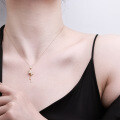Metal Pendant Necklace with Tassel and Micro-Set Zirconia, 2025 New Release-0-2