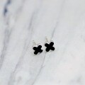wholesale S925 Sterling Silver Four-Leaf Clover Epoxy Resin Stud Earrings for Women, Minimalist and Luxurious, Unique and Elegant, New Design Ear Jewelry Gift-0-5