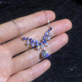 S925 Sterling Silver Moissanite French Luxury Necklace, 1-Carat D Color, Wholesale for Women-0-1