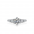 S925 Silver Classic Six-Prong Moissanite Ring for Women-0-0