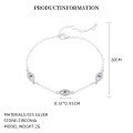 wholesale 925 Sterling Silver French Openwork Butterfly Flying Bracelet For Women With Luxury Micro-set Zirconia-0-9