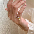 wholesale 925 Silver 4*6 Yellow Diamond Teardrop Open Ring Minimalist Style, Zhuozhifan Jewelry New Live Stream New Ring-0-1