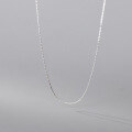 wholesale 925 Sterling Silver Minimalist Line Necklace Delicate Everyday Ins Style Fine as Silk Sweet and Cool Layering Collarbone Chain Y00224-0-1