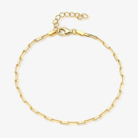 wholesale 925 Sterling Silver Minimalist Paper Clip Bracelet, European and American Fashion Classic Personalized Bracelet for Women, High-End Sense Hand Accessory-Silver 925 silver