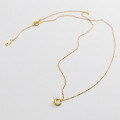 wholesale S925 Silver Fresh and Sweet Ins Style Niche Design Minimalist Hollow Circle Necklace Y01798-0-4