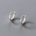 wholesale 925 Silver Fresh and Sweet Ins Style Niche Design Concave-Convex Texture Ear Clasp M05868-0-4