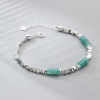 wholesale S925 Sterling Silver Dongling Jade Broken Silver Bracelet Ins Style Small Fresh Design Sense Women's Jewelry S5970-S925 Silver Bracelet 925 Silver