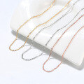 wholesale S925 Sterling Silver 12mm Pressed Light Chain Collarbone Bare Matching Chain Direct from Manufacturer-0-2