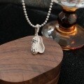 wholesale S925 Sterling Silver Peanut Pendant Women's Small Luxury DIY Necklace Elegant Fashion New High-end-0-4