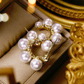 wholesale 925 Sterling Silver Pearl Earrings for Women New Fashion French Retro Light Luxury Earrings with Unique Design-0-4
